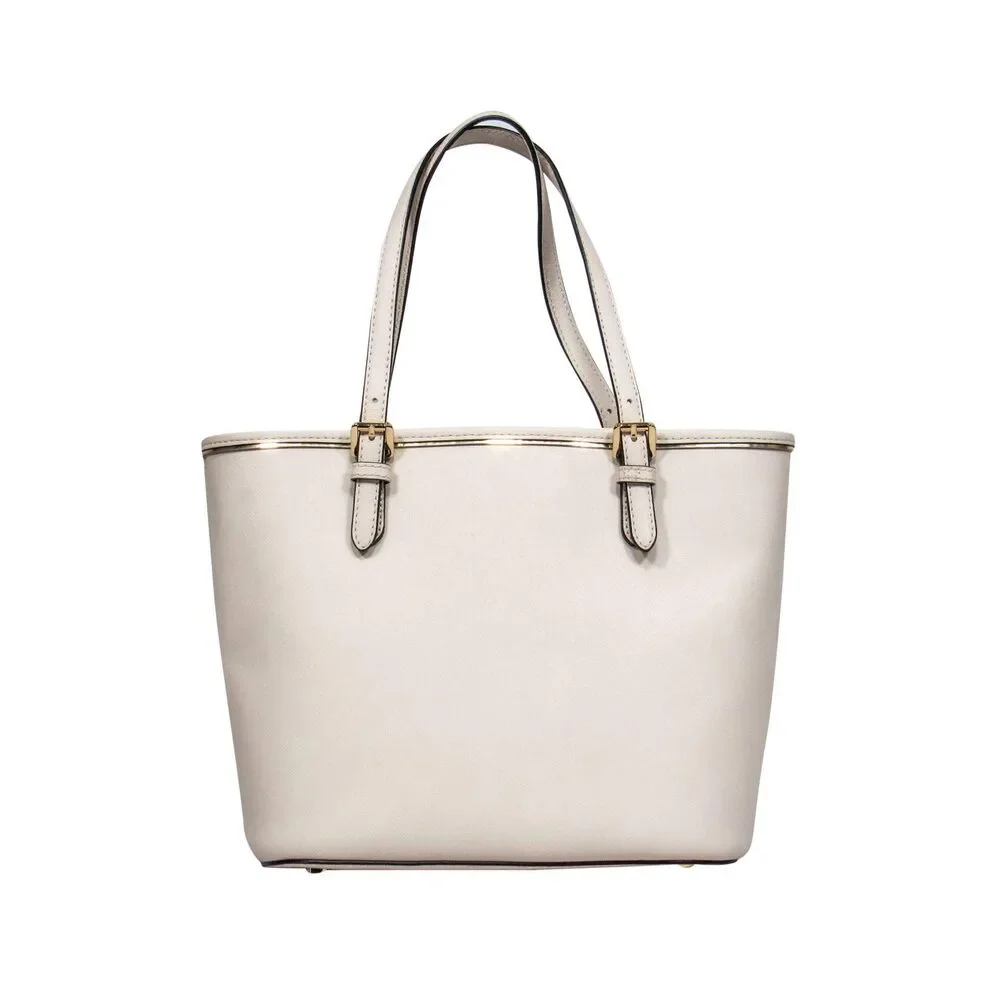 Michael Kors - Cream Leather Mini Zipper Tote